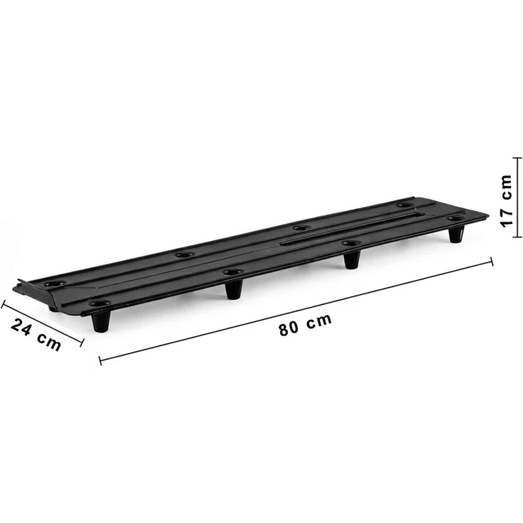 2x Blumenkasten 80cm Balkonkasten mit Wasserspeicher anthrazit, 18 L - Blumenkästen wetterfest Pflanzkasten mit Einsatz für Garten und Balkon witterungsbeständig, grau – Bild 6