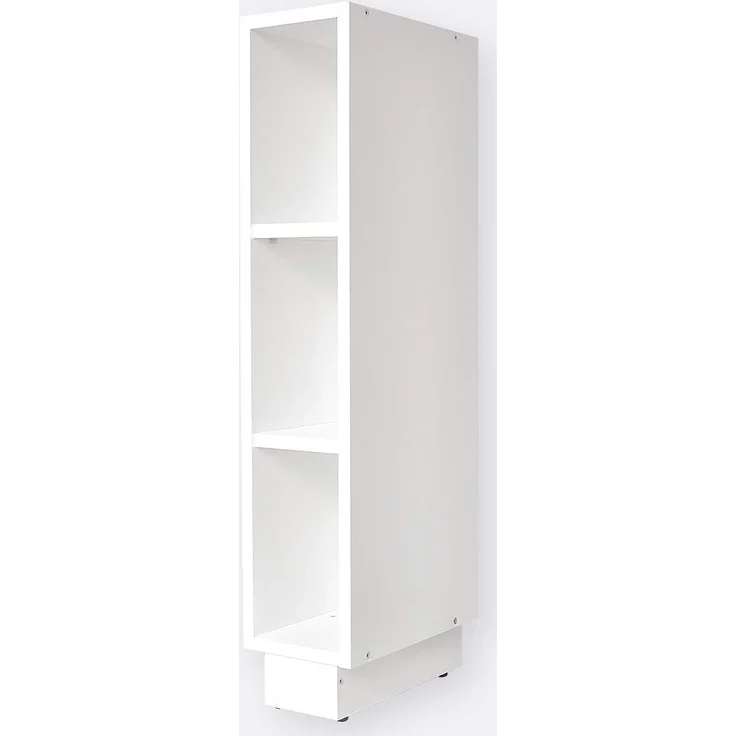 KraftKids Stauraumregal für Wickeltisch weiß passend für HEMNES Kommode u.a, Mit Sockel und höhenverstellbaren Füssen – Bild 3