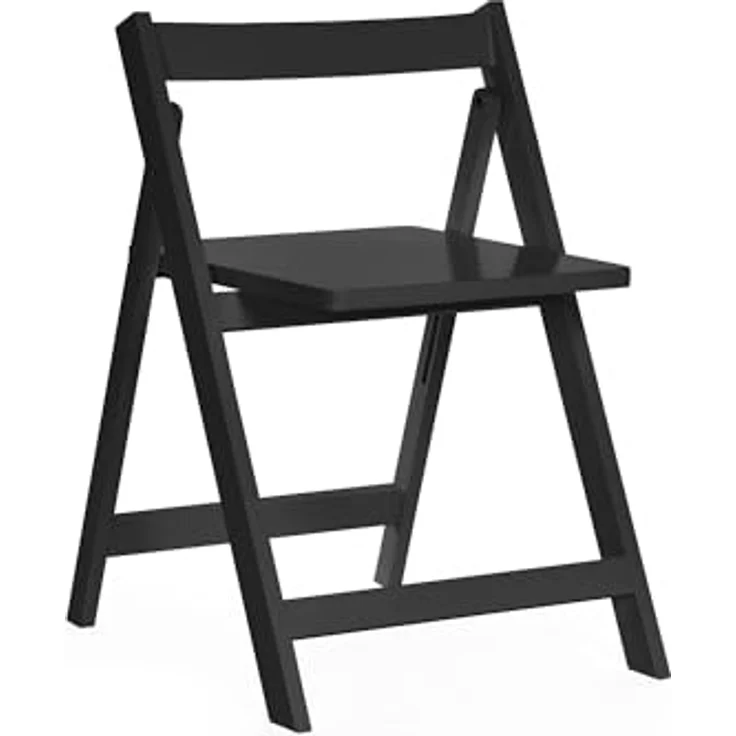 Julian Bowen Gatan Kleiner Klapptisch mit 2 Stühlen, Schwarz, Holz, 70 x 80 x 100 – Bild 7