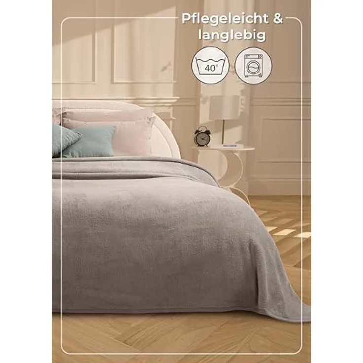 Wohndecke Wohndecke aus Baumwolle - Kuscheldecke, Baumwolldecke -, Laynenburg, Decke als Sofa-decke, Couchdecke, Wolldecke aus Baumwollmix – Bild 8