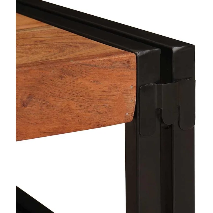 vidaXL Badregal mit Regal Braun 120 x 50 x 23 cm Massivholz Akazie 4102764 – Bild 9