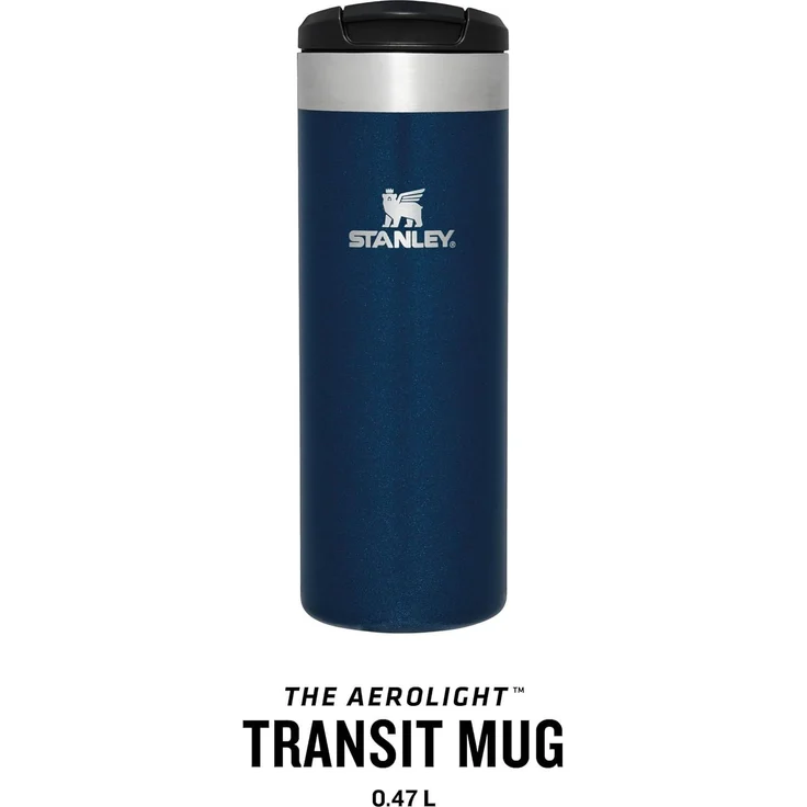 Stanley Isolierbecher The Aerolight Transit Mug 0,47l Royal Blue Metallic – Bild 3