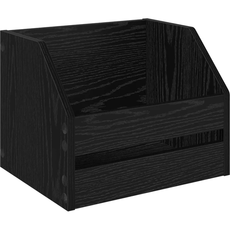 vidaXL Vinyl Album Box 2 Stk. Schwarz Eichen-Optik 38 x 30 x 29 cm 8012813 – Bild 4