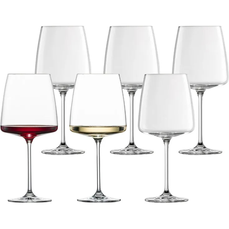 Zwiesel Glas VIVID SENSES samtig & üppig Weinglas 6er Set