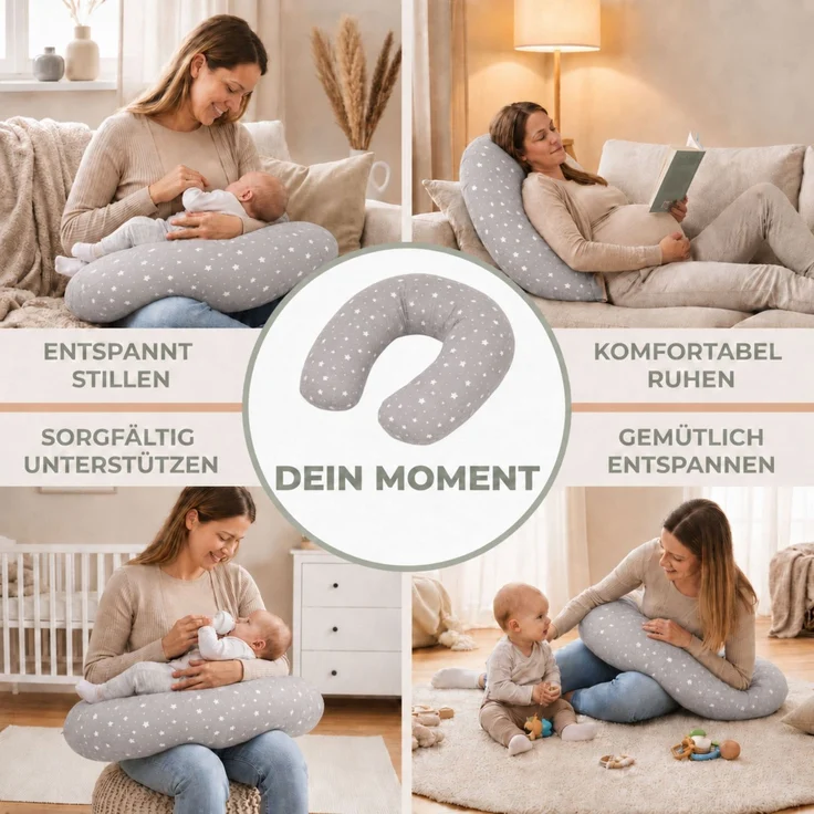 Fillikid Stillkissen Stillkissen EPS Mikroperlen 190 cm Exklusiv – Bild 14