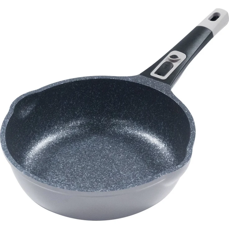 KING Pfannen-Set Moonscape, Aluminiumguss (Set, 5-tlg, je 1 Pfanne Ø 20/24/28/28 cm, H: 4,5/5/5,5/8,5 cm, - 1/1,9/2,5/4 l), abnehmbarer Griff, MOONSCAPE-Beschichtung, Induktion – Bild 2