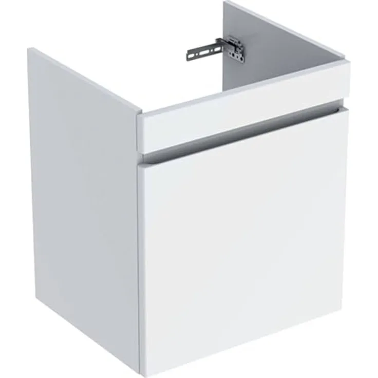 Geberit Renova Plan Unterschrank für Waschtisch, mit 1 Schublade, 53,6 x 60,6 x 44,6 cm, 501905, Farbe: weiß / lackiert hochglänzend - 501.905.01.1