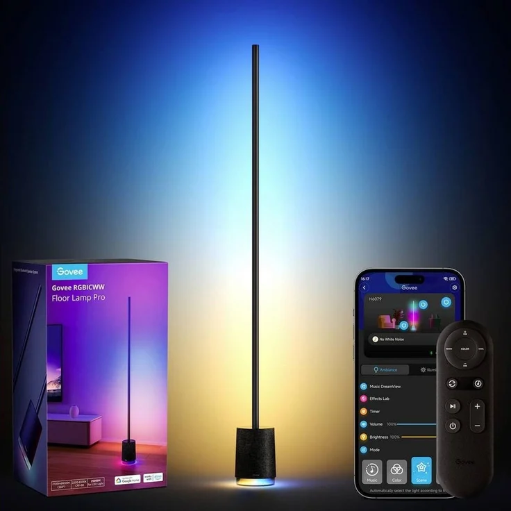 Govee - Lyra Corner Floor Lamp with Speaker black EEK G – Bild 2