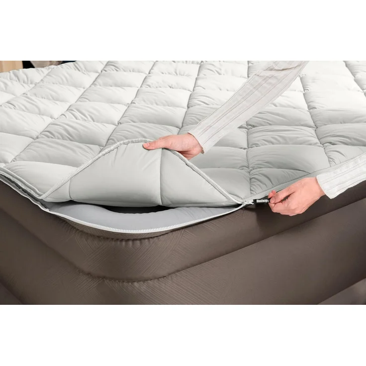 Fortech™ Doppelluftbett mit Reißverschlussbezug & integrierter Elektropumpe 203 x 152 x 51 cm – Bild 12