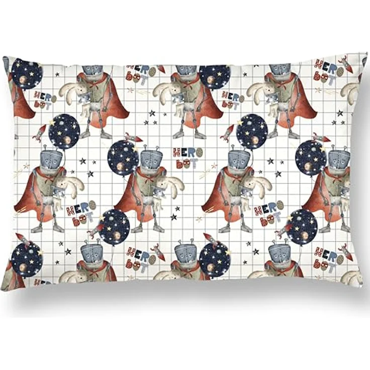 Baumwoll-Kissenbezug für Kinder Größe 33x45 cm. Hochwertige Qualität, angenehm weich und pflegeleicht. Mit verschiedenen Designs. Ideal für komfortablen und erholsamen Schlaf. – Bild 2