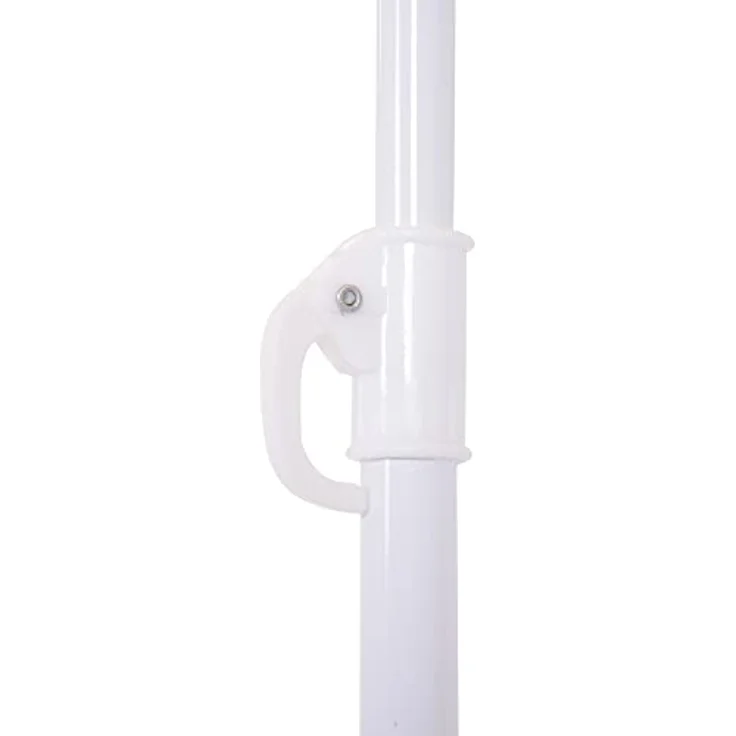 Outsunny Hawaiischirm, Beige, Höhenverstellbar und neigbar, 160x160 cm, Metallgestell, wasserabweisend – Bild 8