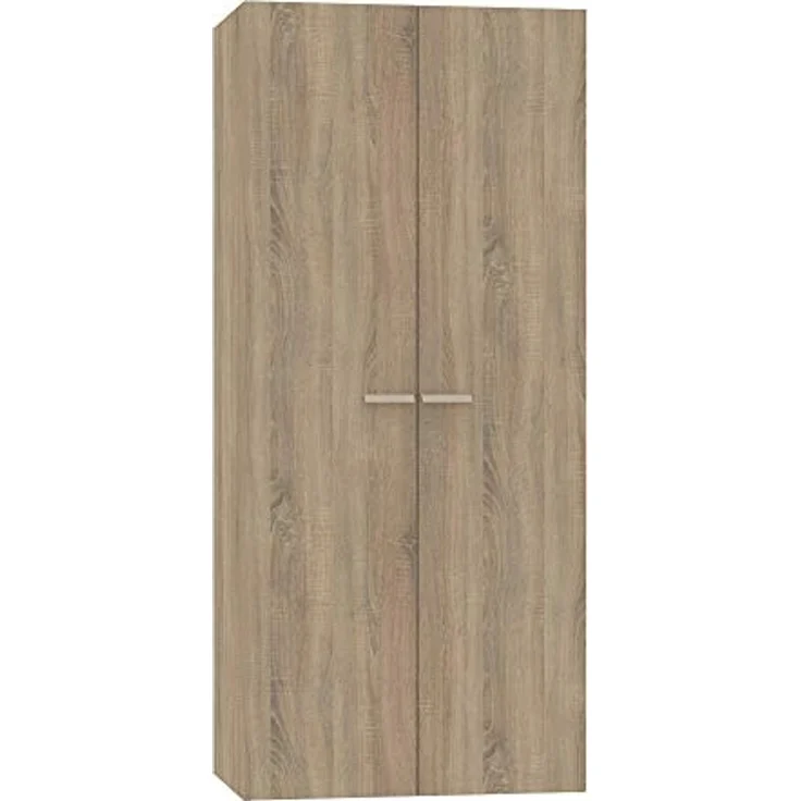 Muebles Pitarch | Schlafzimmerschrank 2 Türen, Cambrian Eiche, 180 x 79 x 52 cm (Höhe x Breite x Tiefe), Modernes Beistellmöbel, Kollektion Tibet – Bild 1