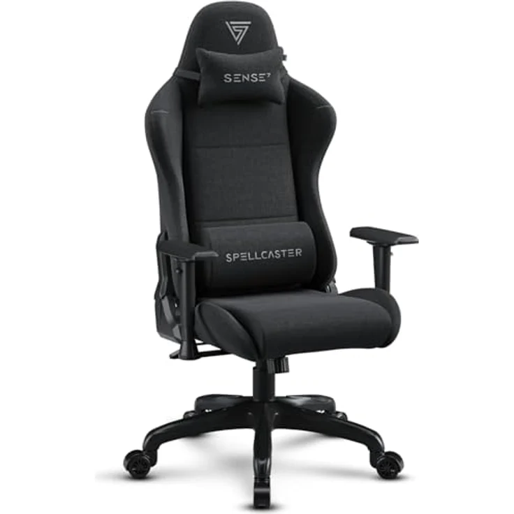 SENSE7 Spellcaster FUKU Ergonomischer Büro- und Gaming-Stuhl – Atmungsaktives Material, Verstellbare 1D-Armlehnen, Neigung 90°-160°, Robuste Konstruktion, Wippfunktion, Lendenwirbelstütze – Bild 2
