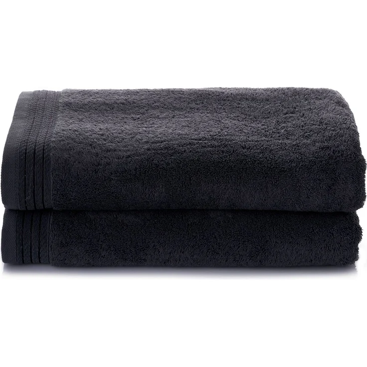 Mijolnir 'Unceasing - Black' Badetuchset (2-teilig), Schwarz, 70 x 140 cm – Bild 3