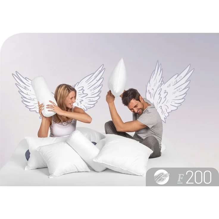 Schlafstil Baumwollkissen F200, Füllung: 100% Polyester, Bezug: 100% Baumwolle, hergestellt in Deutschland, allergikerfreundlich