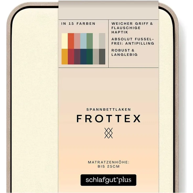 Schlafgut Spannbettlaken Frottex, Frottee, Gummizug: rundum, (1 Stück), 100% Frottee