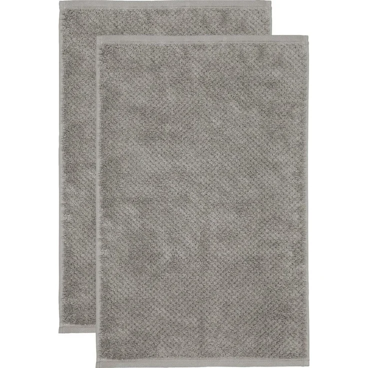 CAWÖ Gästetuch - Pure, Walkfrottier, Struktur-Design, Baumwolle, einfarbig Stein 30x50cm – Bild 4