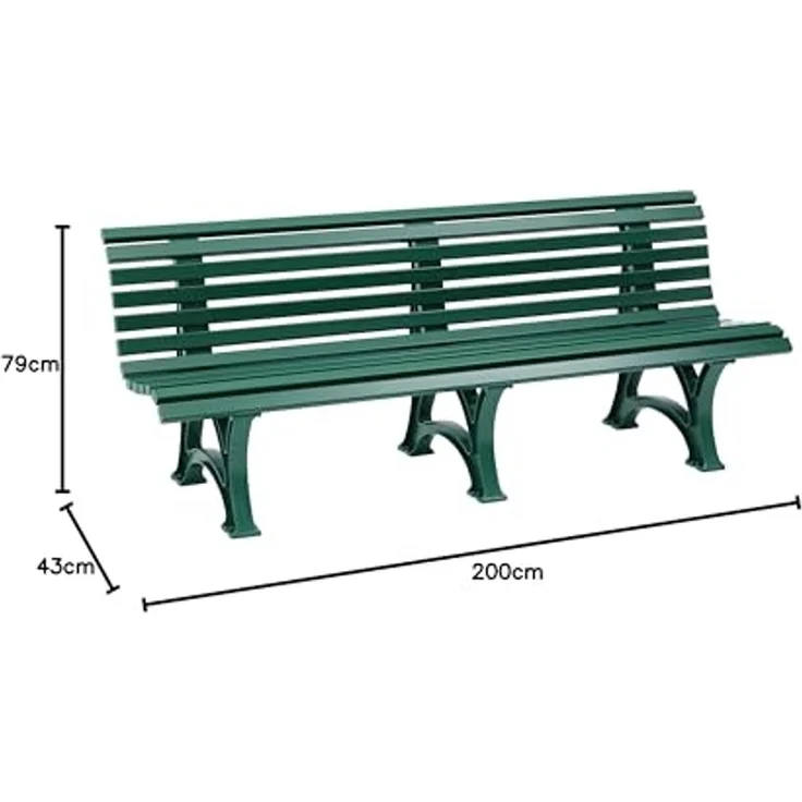 F+D Handelsgesellschaft mbH Gartenbank 4-Sitzer natur – Bild 2