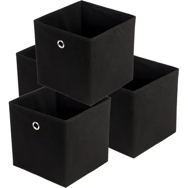Youyijia Aufbewahrungsbox 4er Set Aufbewahrungsbox Faltbox Faltbare Stoff Faltkiste