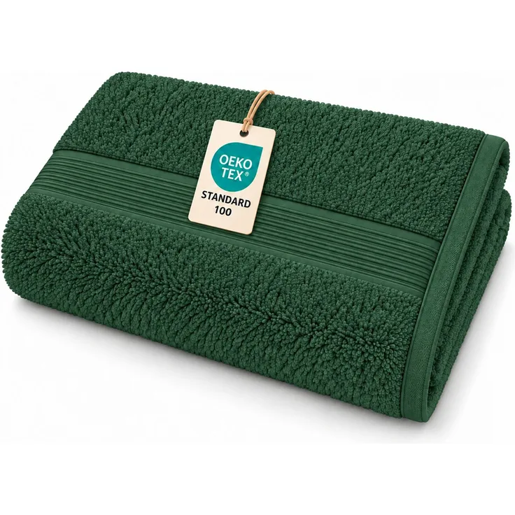 Handtuch Frottier 500 g/m² 80x200 cm Dunkelgrün