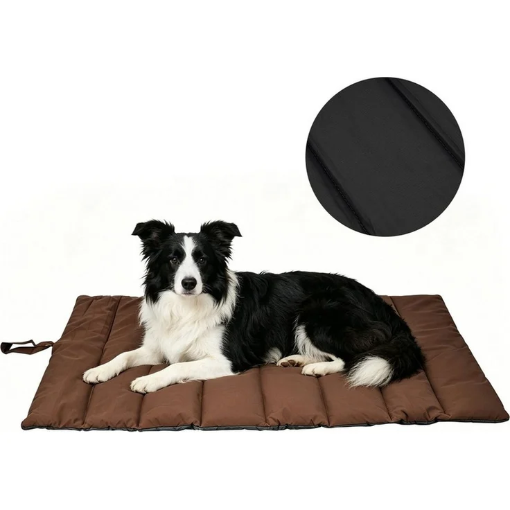 OSTWOLKE Hundematte Wasserdichte Hundematte für Outdoor, Faltbare Hundedecke für Unterwegs, Große Reisedecke für Haustier 110x68 cm – Bild 2