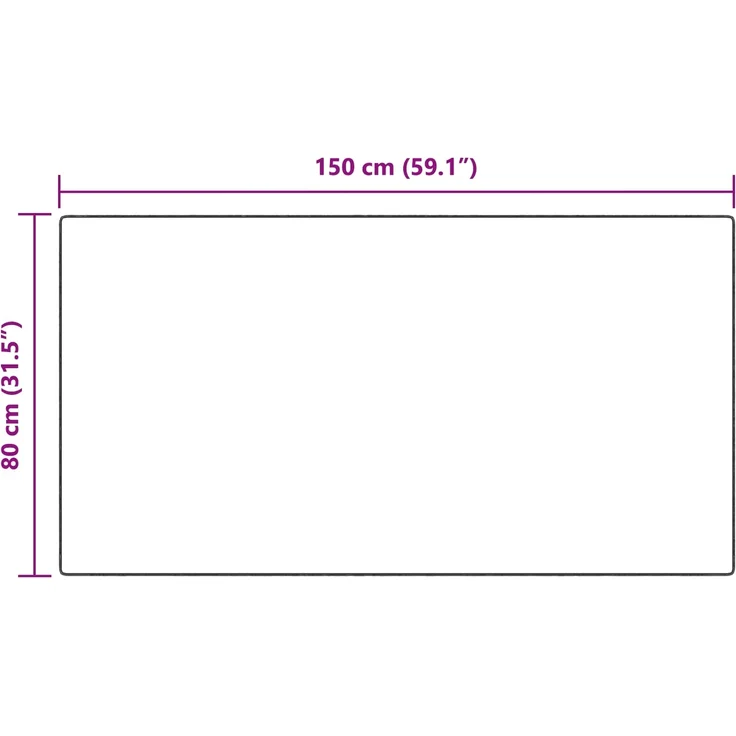 vidaXL Kunstschaffell Teppich Tafalla Anthrazit 80 x 150 cm Polyester 42021588 – Bild 9