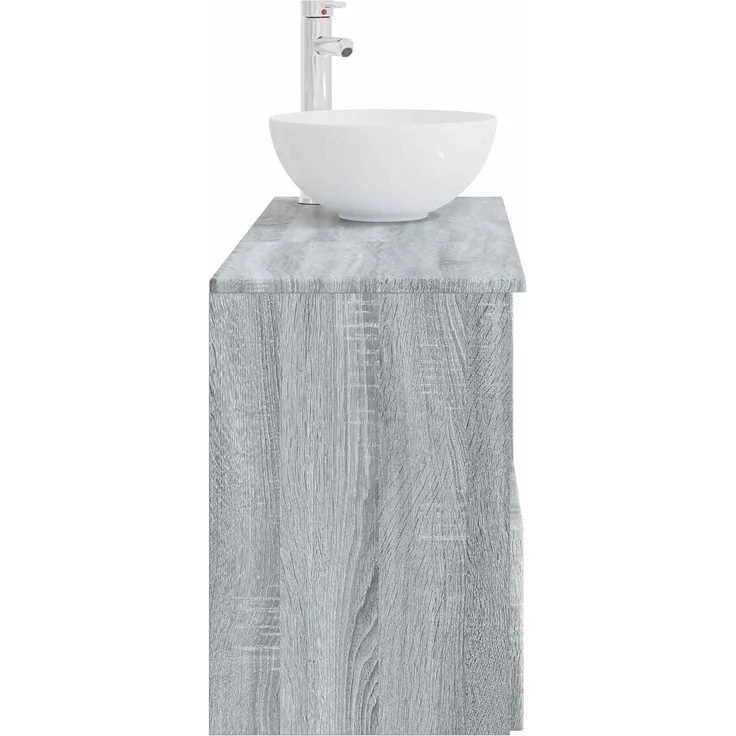 vidaXL Badezimmerschrank-Set 2 stk. Grau Sonoma 79,5 x 41 x 80 cm 3404040 – Bild 5