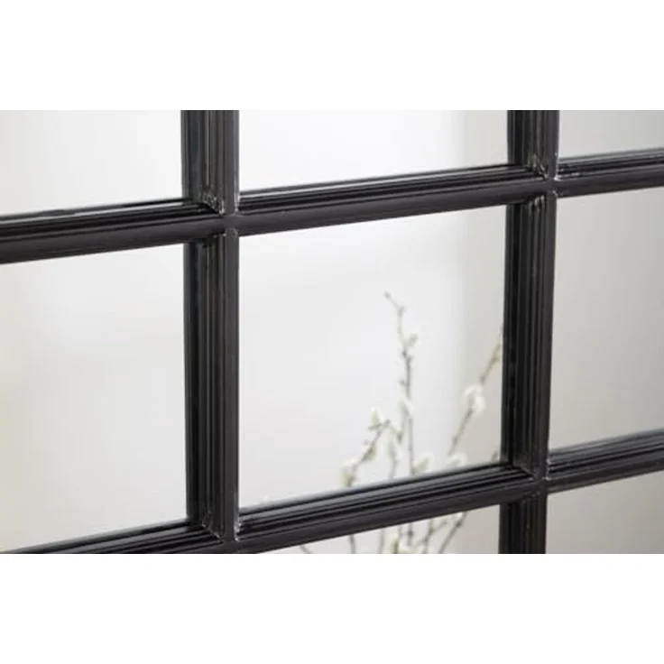 riess-ambiente Wandspiegel PARIS 120cm schwarz (Einzelartikel, 1-St), Schlafzimmer · Rundbogen-Design · Deko · Industrial · handmade · Flur – Bild 3