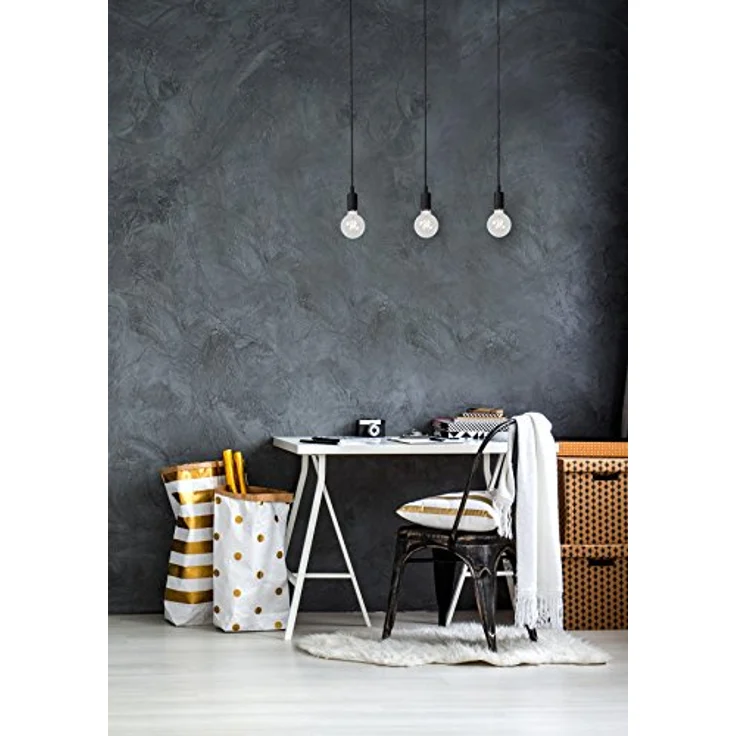 LUCIDE FIX Pendelleuchten, höhenverstellbar, 3xE27, warmweißes Licht (2700K), Schwarz – Bild 3