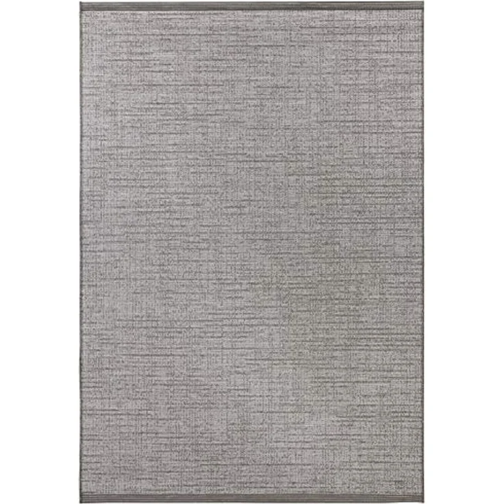Elle Decoration Lens In-und Outdoor Teppich Kurzflor – Modern Plain Design Flachgewebe – Wetterfest für Terrasse, Balkon, Wohnzimmer, Küche, Büro und Schlafzimmer in Grau, 154x230 cm, 154x230 cm – Bild 2