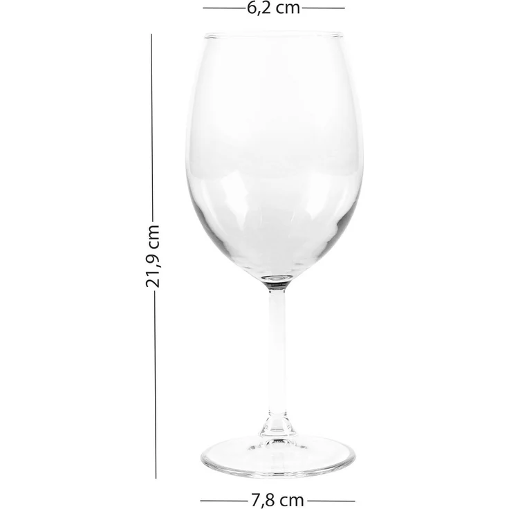 Hermia Concept 'Astoria 540' Weingläser-Set (4-teilig), Transparent, 6,2 x 6,2 x 21,9 cm, 540 ml – Bild 6