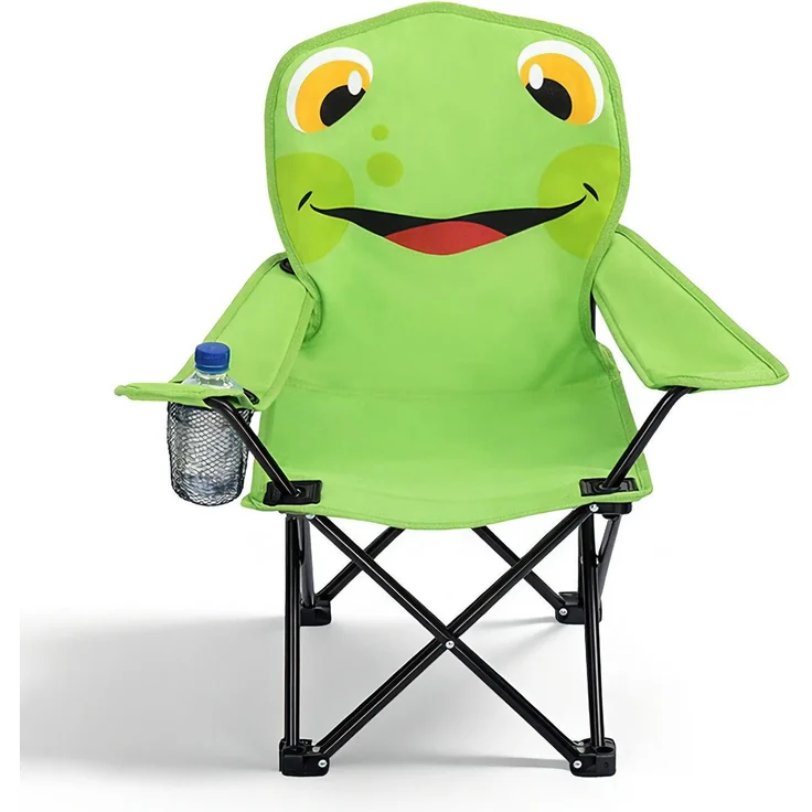 Sunula 2er Set Campingstuhl Kinder Klappstuhl Gartenstuhl Camping Kinder-Anglersessel Frosch – Bild 2