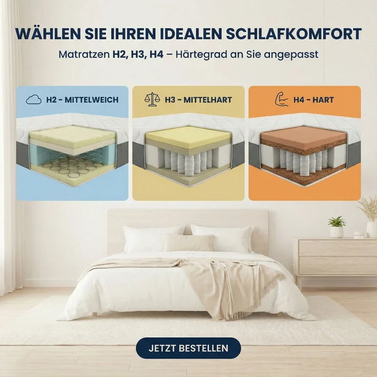 Polsterbett VELUNO 90 x 200 cmmit Matratze und Bettkasten. Farbe: Grün Matratzenhärte: Schaummatratze – Bild 7