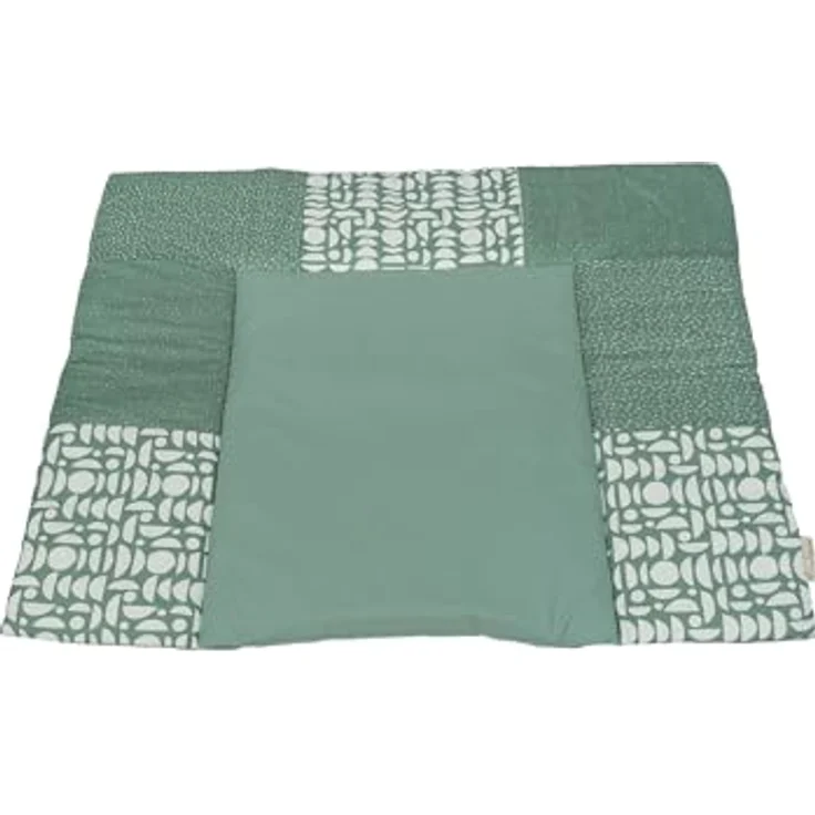 ULLENBOOM ® Wickelauflage 85x75 cm, Grün (Made in EU) - Wickelunterlage Waschbar und für Unterwegs geeignet, Bezug: 100% OEKO TEX Baumwolle, Wickeltischauflage 75x85 – Bild 2