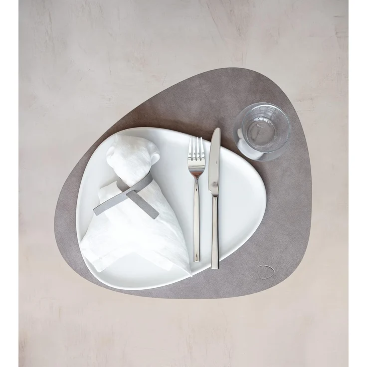 LIND DNA Table Mat Curve L 37x44 cm Nupo Nomad Grey – Bild 2