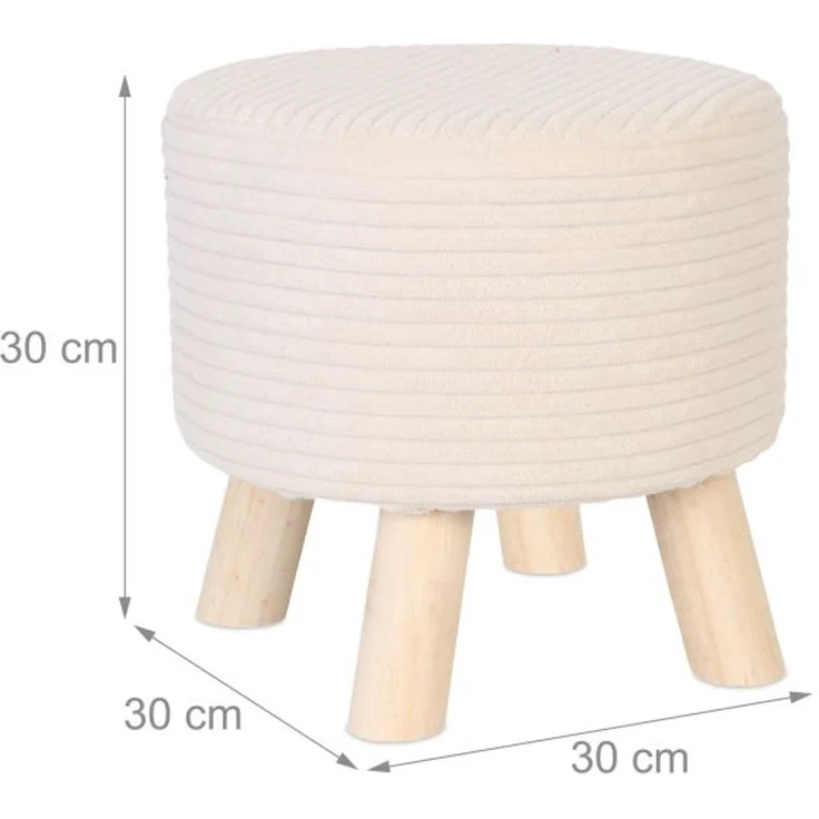 Relaxdays Hocker Cord – Bild 4