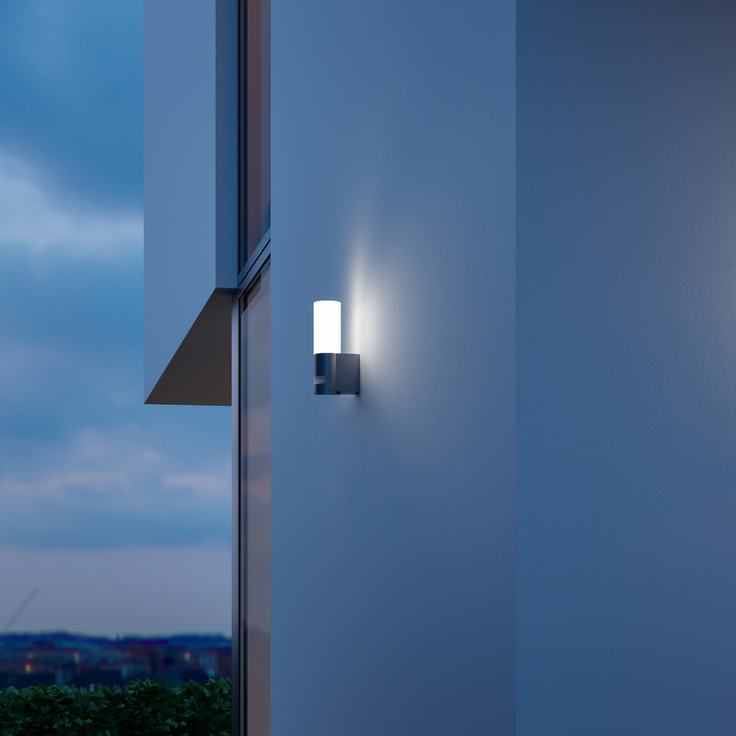 Steinel 'L 605 S' LED-Außenwandleuchte, mit 180°-Infrarot-Sensor, 3000 K warmweiß, 729 lm, Opalglas/Aluminium anthrazit, 26 x 13,1 x 7,8 cm – Bild 3