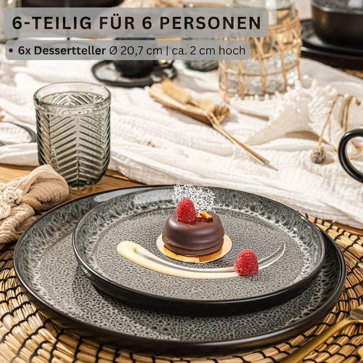 SÄNGER Dessertteller Set Sydney 6 teilig – Bild 2