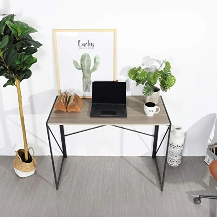 MEUBLE COSY Schreibtisch Computertisch Arbeitstisch Konferenztisch Laptop PC Tisch Home Büro Klappbar Platzsparend – Bild 5