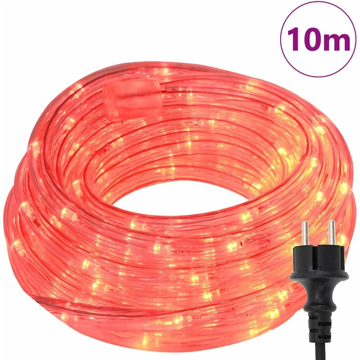 vidaXL Lichtseil mit Lichtschläuche Rot 10 m PVC 42018930 – Bild 3