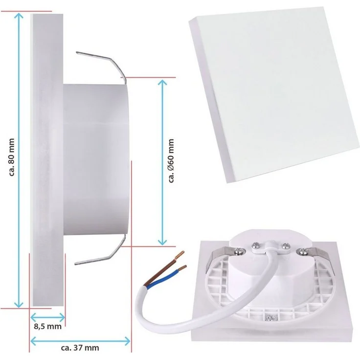 Maxkomfort LED Wandstrahler 6107, LED fest integriert, 3000K, Warmweiß, Treppenbeleuchtung – Bild 2