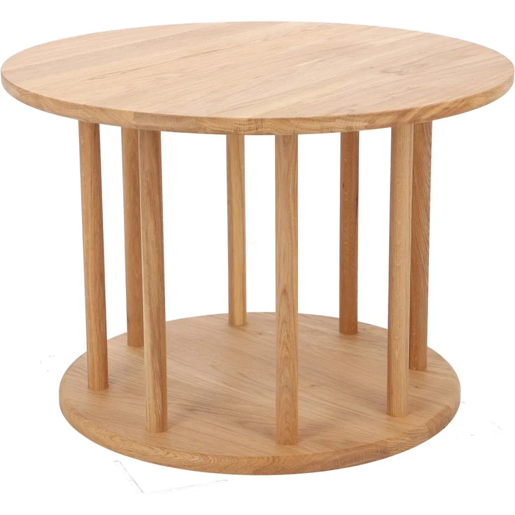 Beistelltisch Roundabout aus Eichenholz, Ø 60 cm – Bild 2