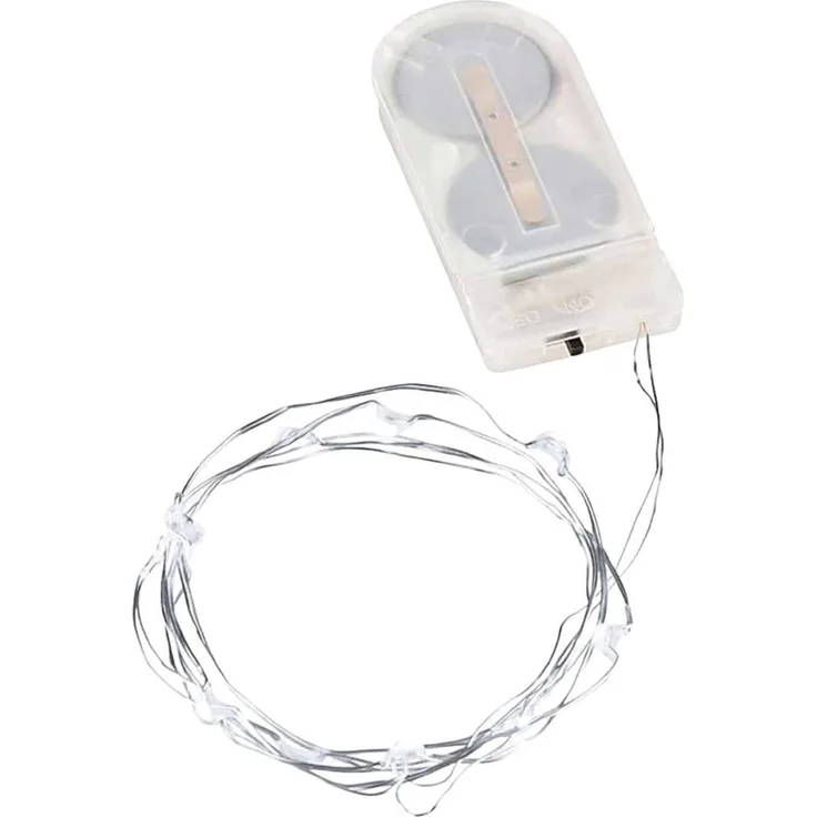 3x 10er LED Lichterkette Set Batteriekette Kupferkabel Wasser Beleuchtung Deko weiß