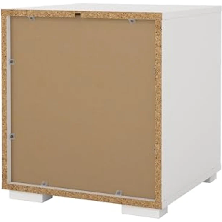 Tvilum Sofia Nachttisch mit 2 Schubladen in Weiß, 40 cm B x 39,6 cm T x 44,2 cm H – Bild 5