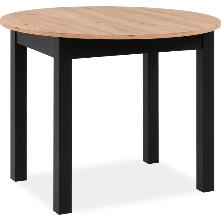 Esstisch >Coburg< in Artisan Oak / schwarz - 100x76x100cm (BxHxT) – Bild 6