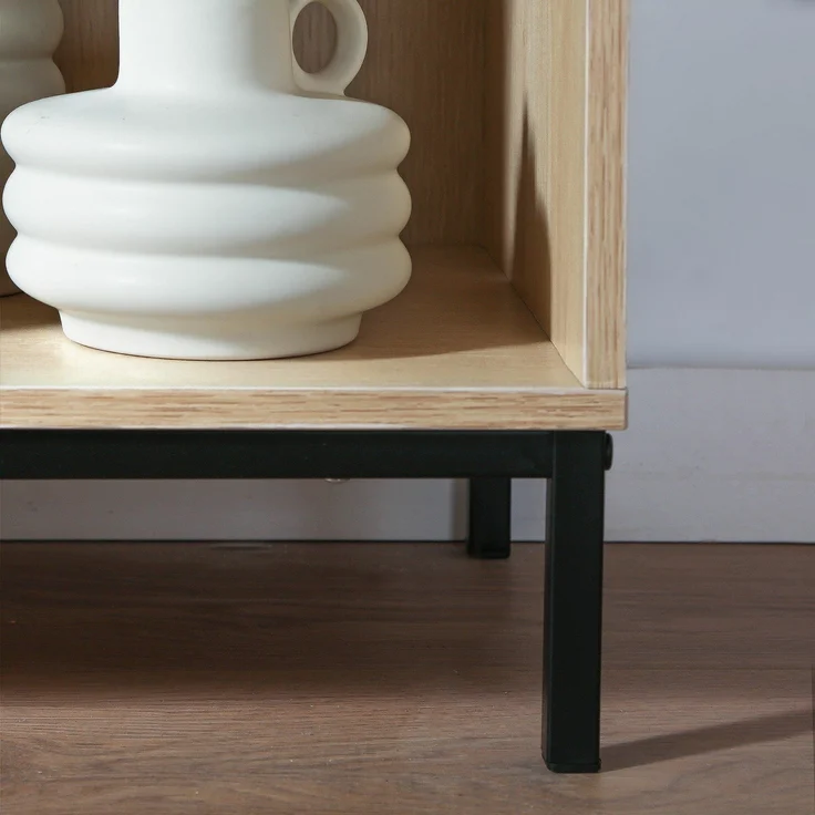 Casâme Regal mit 6 Fächern und metallbeinen - Helles Holz – Bild 8