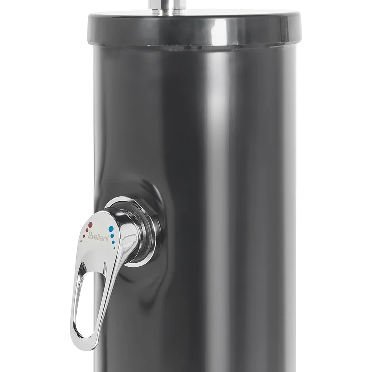 Freistehende solarbetriebene Gartendusche JUANILLO Schwarz – Bild 7