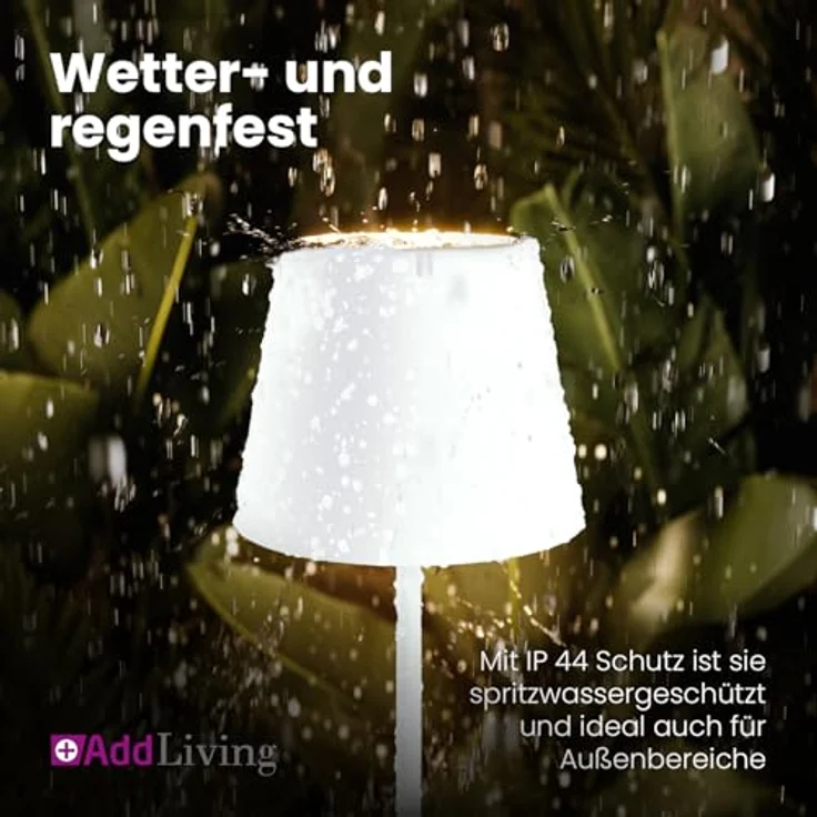 AddLiving LED Fashion Tischlampe, dimmbare LED mit 3 Farbtemperaturen und USB-Anschluss, weiß – Bild 5