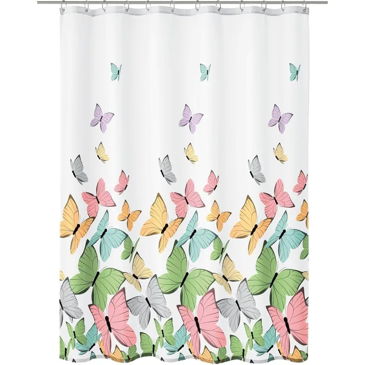 Kleine Wolke Duschvorhang Butterflies Breite 180 cm (1-tlg)