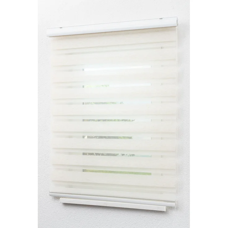 Lysel - Qualitätsdoppelrollo Leinen, (B x H) 210cm x 175cm in beige/Leinen – Bild 5